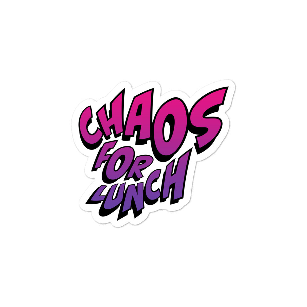 Chaos For Lunch - Boom! Pop Krak! - Sticker